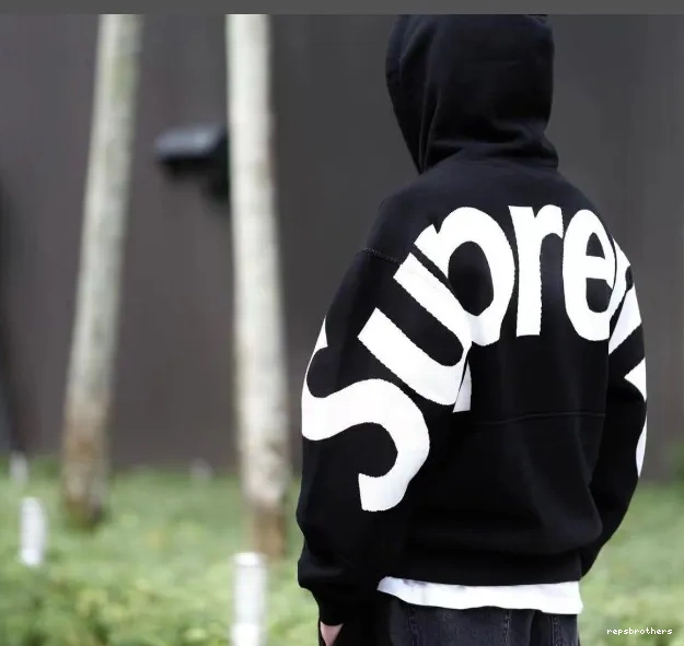 L Back S Sweatshirt LOGO Grey XL LOGO JACQUARD SWEATSHIRT Big HOODED Black BIG M Hoodie 0522
